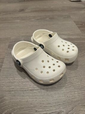 Toddler White Classic Clog